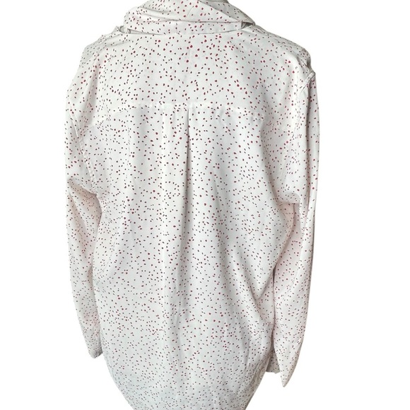EQUIPMENT Haty Blouse in Natural White Ecarlete Dot X-Large - Picture 4 of 9